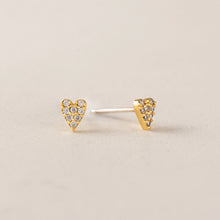 Load image into Gallery viewer, Flutter Stud Heart Earrings
