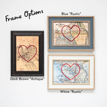 Load image into Gallery viewer, Bruce Peninsula Heart Map - Two Sizes and Colours
