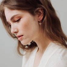 Load image into Gallery viewer, Harlowe Huggie Drop Earrings Gold
