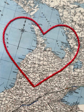 Load image into Gallery viewer, Bruce Peninsula Heart Map - Two Sizes and Colours
