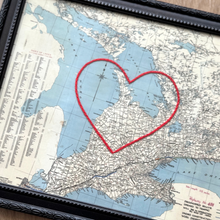 Load image into Gallery viewer, Bruce Peninsula Heart Map - Two Sizes and Colours
