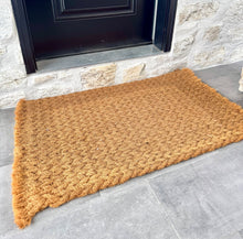 Load image into Gallery viewer, Coir Weave Doormat Fringe Edge
