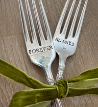 Load image into Gallery viewer, Vintage Fork Cake Set | Forever &amp; Always
