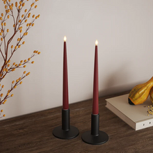 Load image into Gallery viewer, Deluxe Art LED 11"  Shiny Dinner Candles | Multiple Colours
