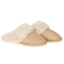 Load image into Gallery viewer, Aspen Sherpa Lined Slippers Natural | Three Sizes
