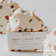 Load image into Gallery viewer, Soak Merry &amp; Bright Soap Bar
