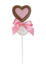 Load image into Gallery viewer, Milk Chocolate Heart Lolly
