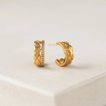 Load image into Gallery viewer, Solana Double Huggie Hoop Earrings
