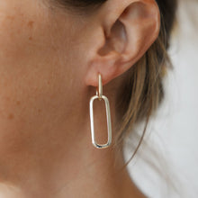 Load image into Gallery viewer, Two Fold Short Hoops| Two Finishes
