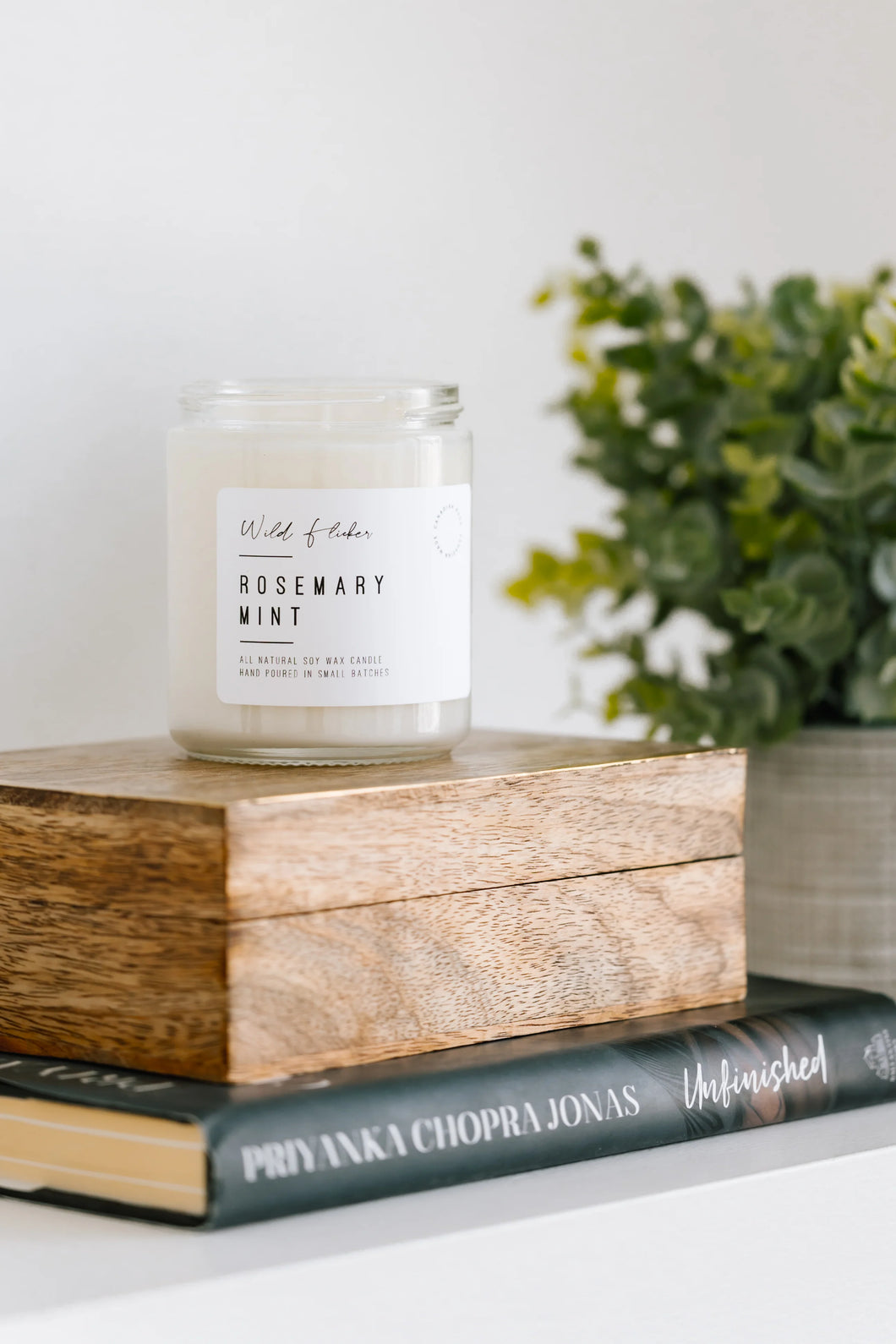 Rosemary and Mint Wildflicker Soy Wax Candle