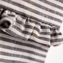 Load image into Gallery viewer, Charcoal Striped Holiday Stocking
