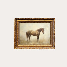 Load image into Gallery viewer, Le Cheval Print | French Brass Inspired Gold Mould Framed Art 8 X 10
