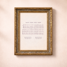 Load image into Gallery viewer, Silent Night Music Notes Framed Art
