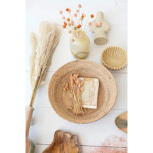 Load image into Gallery viewer, Large Decorative Rattan Footed Bowl
