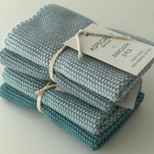 Load image into Gallery viewer, Organic Cotton Dishcloth Set | Aqua
