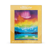 Load image into Gallery viewer, Rainbow Northern Lights 500-Piece Puzzle | Canadian Artist

