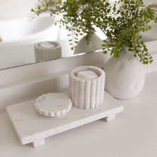 Load image into Gallery viewer, Marble Fluted Jar Canister
