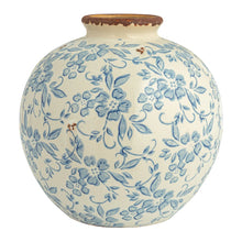 Load image into Gallery viewer, Blue and White Transferware Vase
