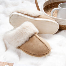 Load image into Gallery viewer, Aspen Sherpa Lined Slippers Natural | Three Sizes
