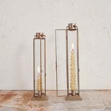 Load image into Gallery viewer, Lantern Taper Holder in Brass

