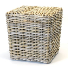 Load image into Gallery viewer, Grey Rattan Ottoman - Two Styles
