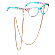 Load image into Gallery viewer, Crystal &amp; Gold Mask or Glasses Lanyard
