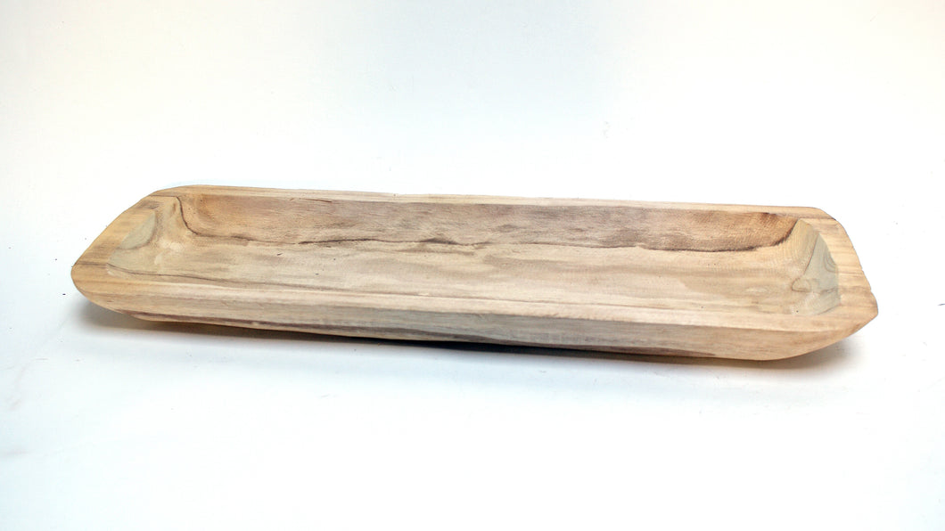 Wood Rectangular Plate Natural