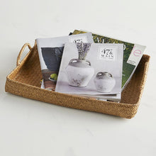 Load image into Gallery viewer, Rattan Rectangular Tray - Two Sizes
