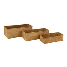 Load image into Gallery viewer, Rattan Tray Set of 3
