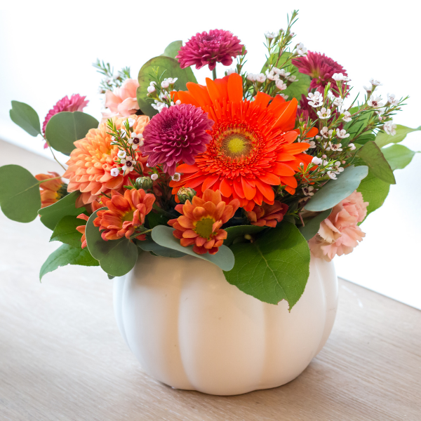 White Pumpkin Arrangement
