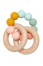 Load image into Gallery viewer, Loulou Lollipop Silicone and Wood Teether - 3 Colours
