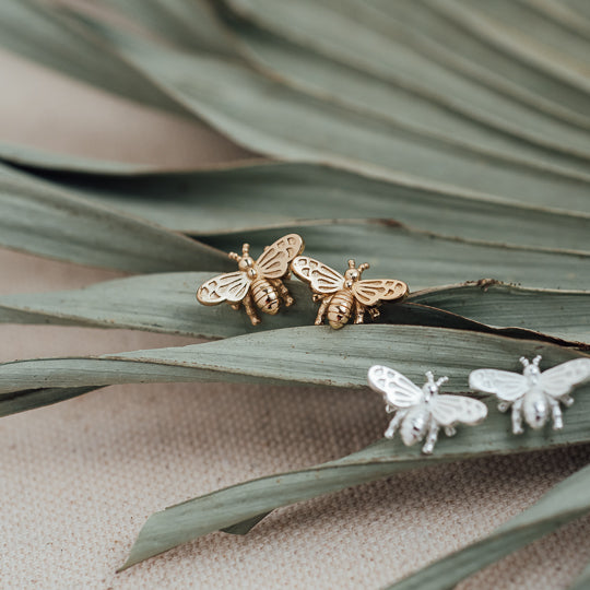 Bee Love Studs - Gold or Silver