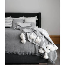 Load image into Gallery viewer, Crinkle Bed Cover Charcoal
