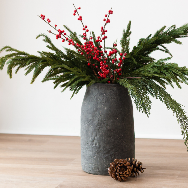 Vintage Look Clay Vase