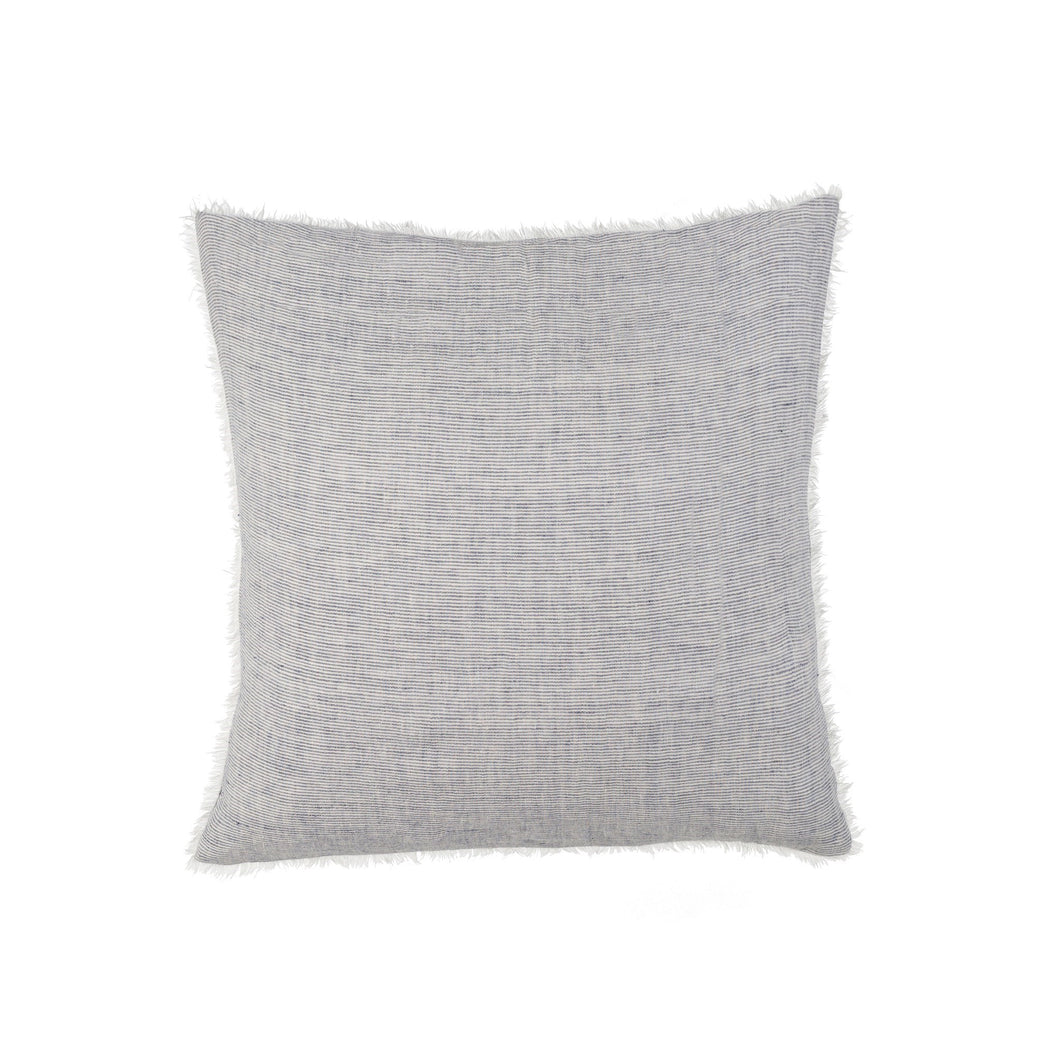 Linen 24X24 Pillow - Grey Stripe