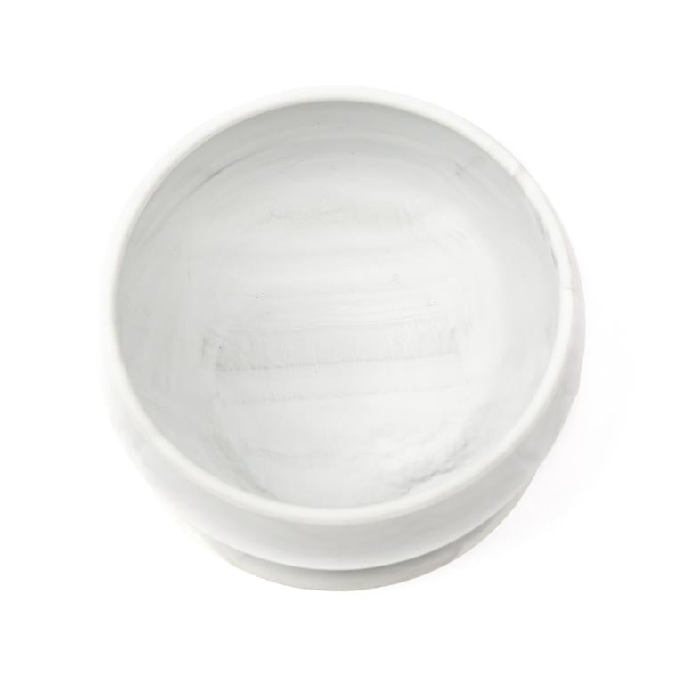 Bamboo Suction Bottom Bowl - Marble