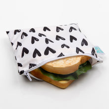 Load image into Gallery viewer, Large Reusable Snack Bag - Hearts
