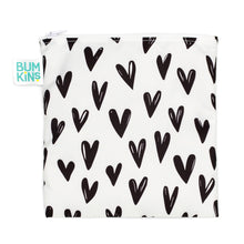 Load image into Gallery viewer, Large Reusable Snack Bag - Hearts
