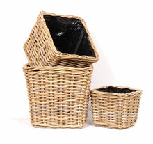 Load image into Gallery viewer, Square Wicker Basket Liner- 3 Sizes
