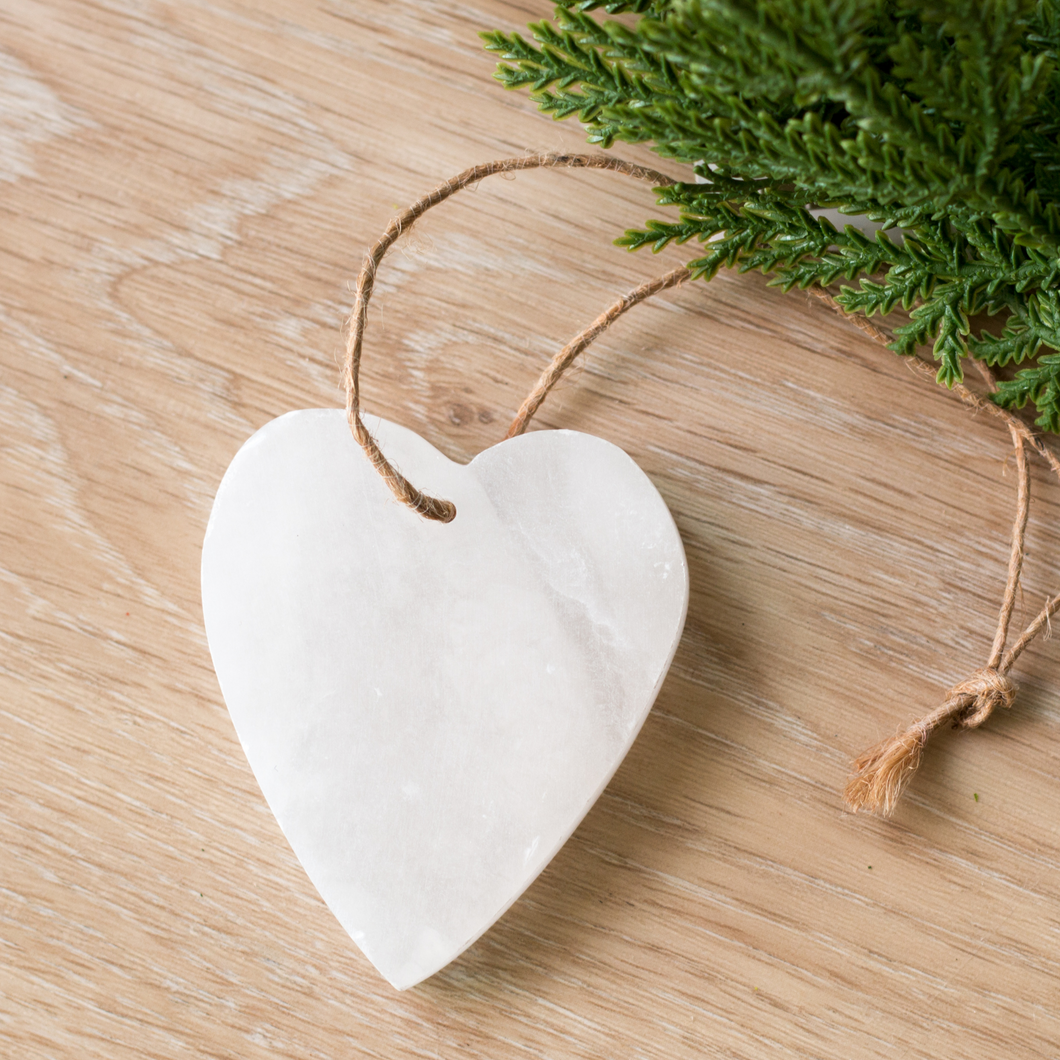 Marble Heart Ornaments
