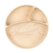 Load image into Gallery viewer, Bamboo Divided Plate Suction Bottom - Wood
