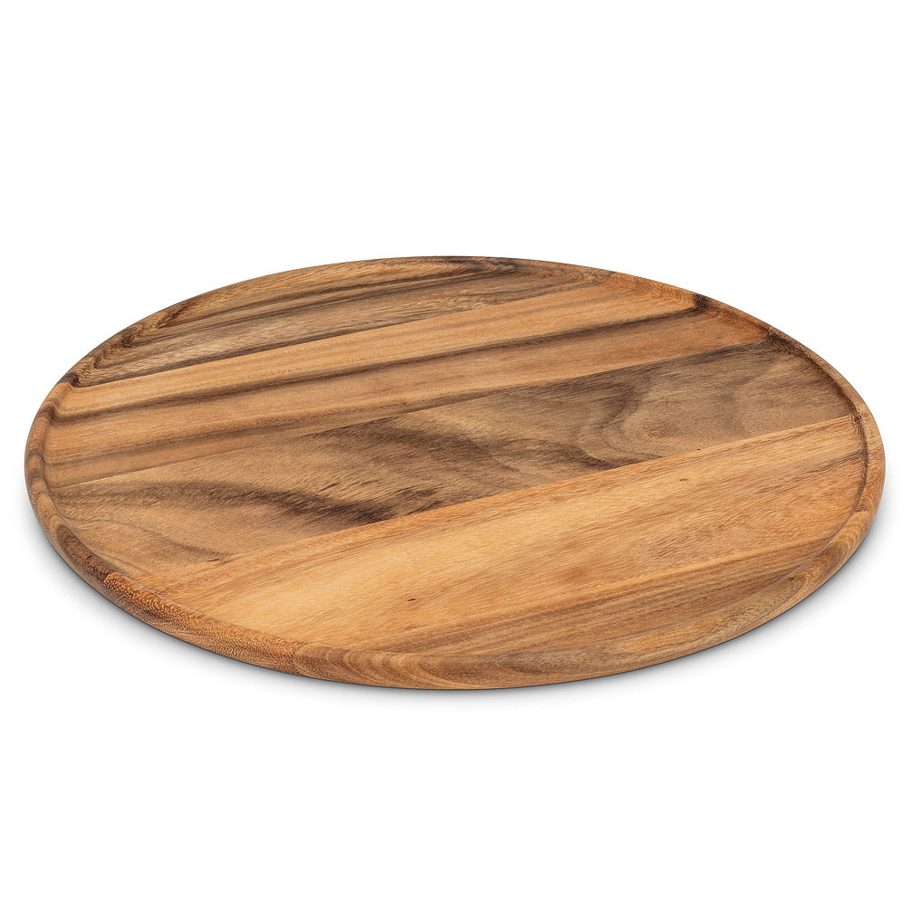 Large Round Wood Tray